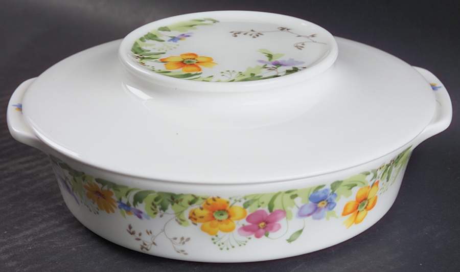 Country Garden Lugged Soup Bowl & Cover by Mikasa-1