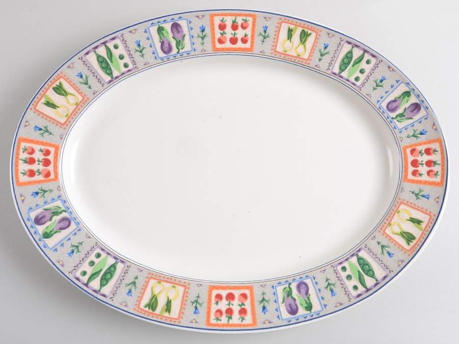 Country Gallery 15" Oval Serving Platter by Mikasa-1