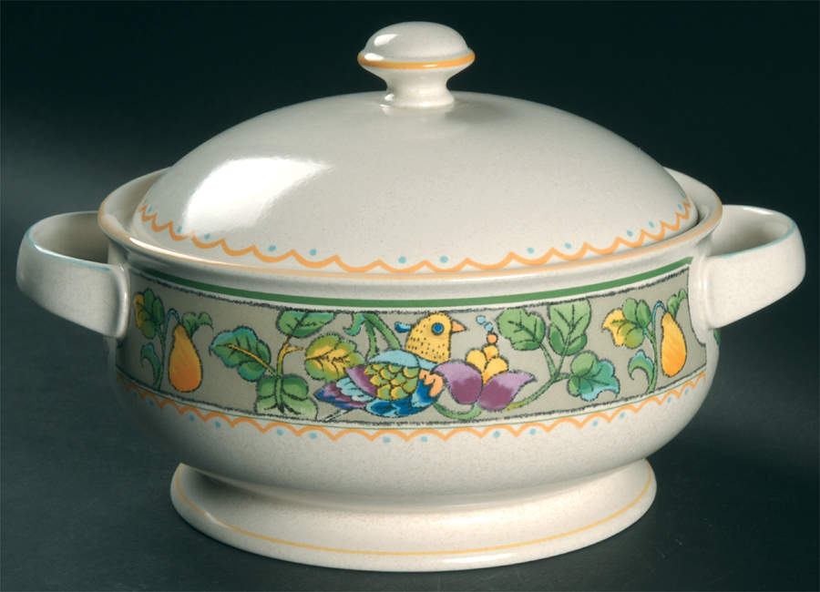 Courtship Garden Round Covered Vegetable by Mikasa-1