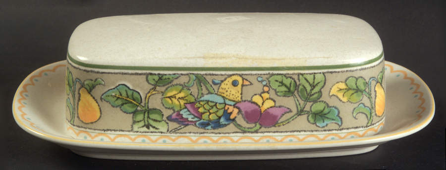 Courtship Garden 1/4 Lb Covered Butter by Mikasa-1