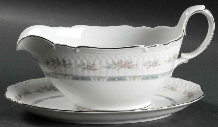 Country Gardens Gravy Boat & Underplate by Mikasa-1