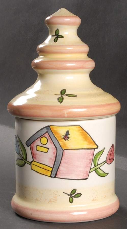 Country Garden Large Canister & Lid by Mikasa-1