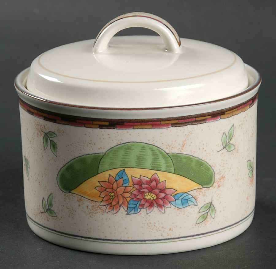 Country Garden Sugar Bowl & Lid by Mikasa-1