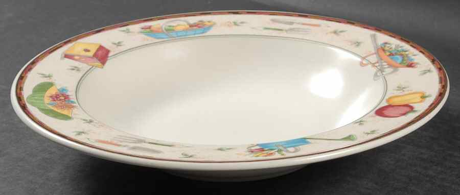 Country Garden Large Rim Soup Bowl by Mikasa-1