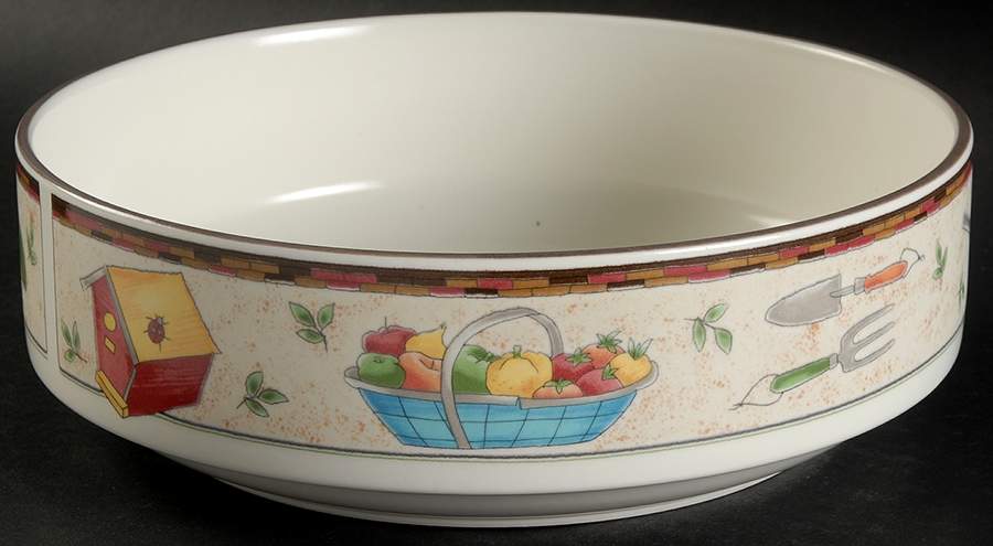 Country Garden 8" Round Vegetable Bowl by Mikasa-1