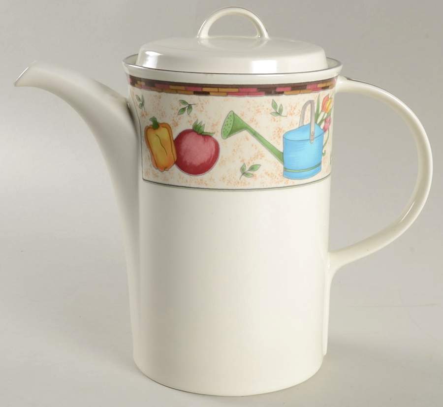 Country Garden Coffee Pot & Lid by Mikasa-1