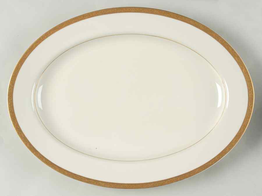 Colony Gold 14" Oval Serving Platter by Mikasa-1
