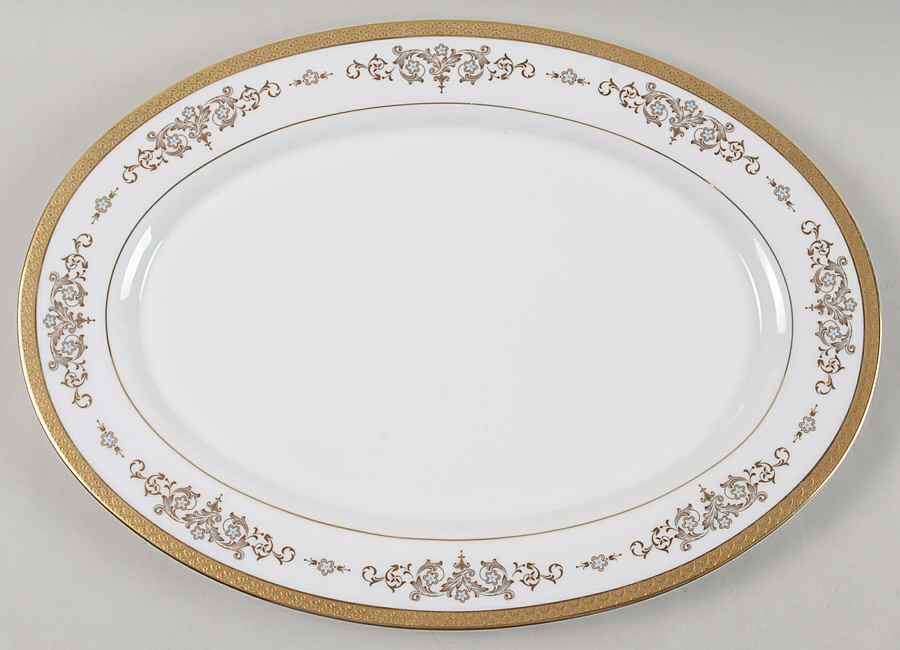 Colony Gold 16" Oval Serving Platter by Mikasa-1