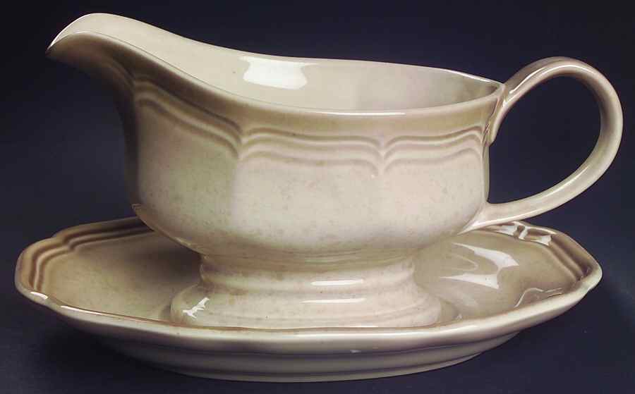 Country Home Gravy Boat & Underplate by Mikasa-1
