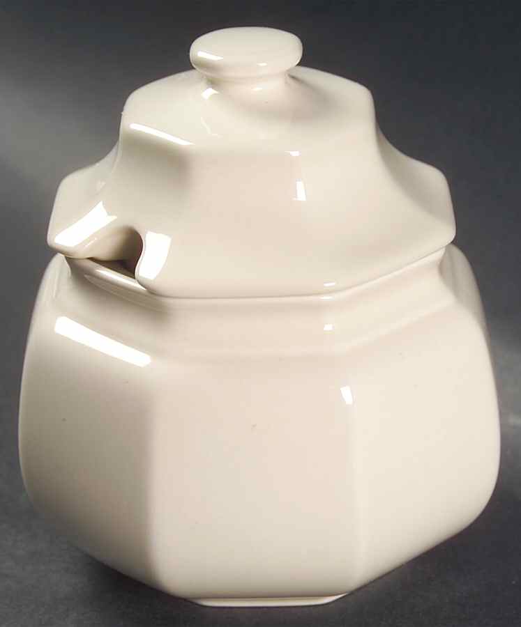 Continental Ivory Sugar Bowl & Lid by Mikasa-1