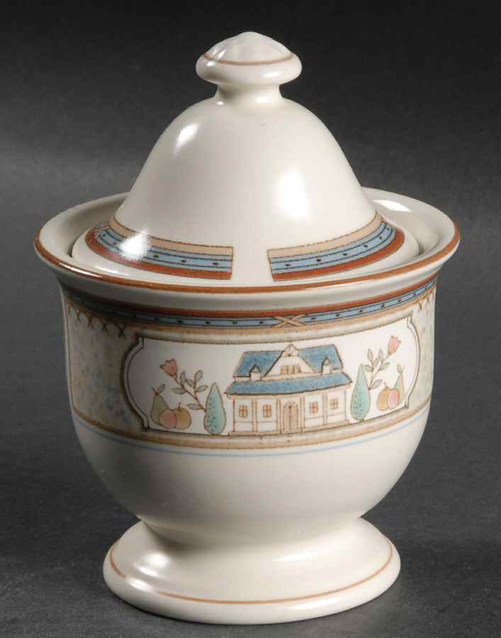 Country Lane Sugar Bowl & Lid by Mikasa-1