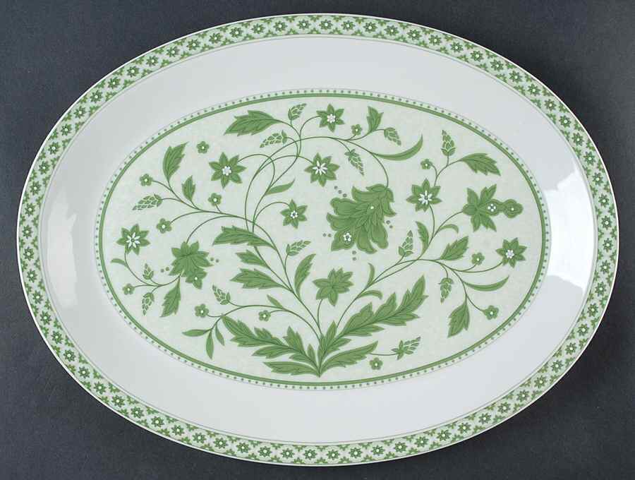 Coleen Green 14" Oval Serving Platter by Mikasa-1