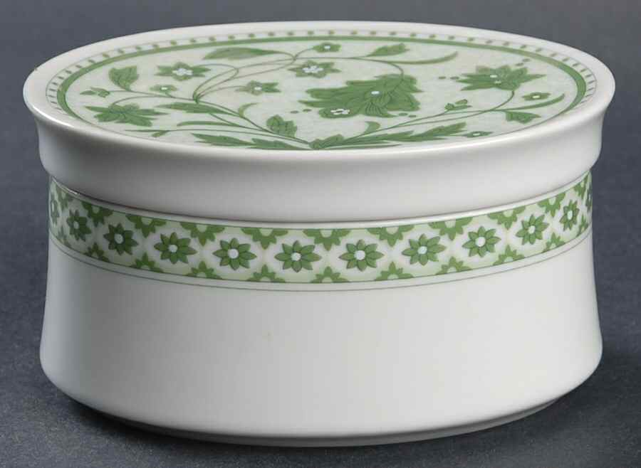 Coleen Green Sugar Bowl & Lid by Mikasa-1