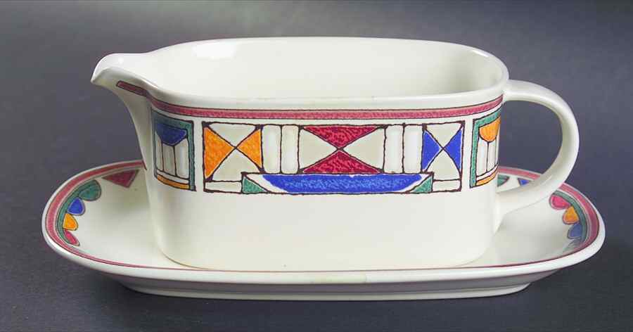 Collage Gravy Boat & Underplate by Mikasa-1