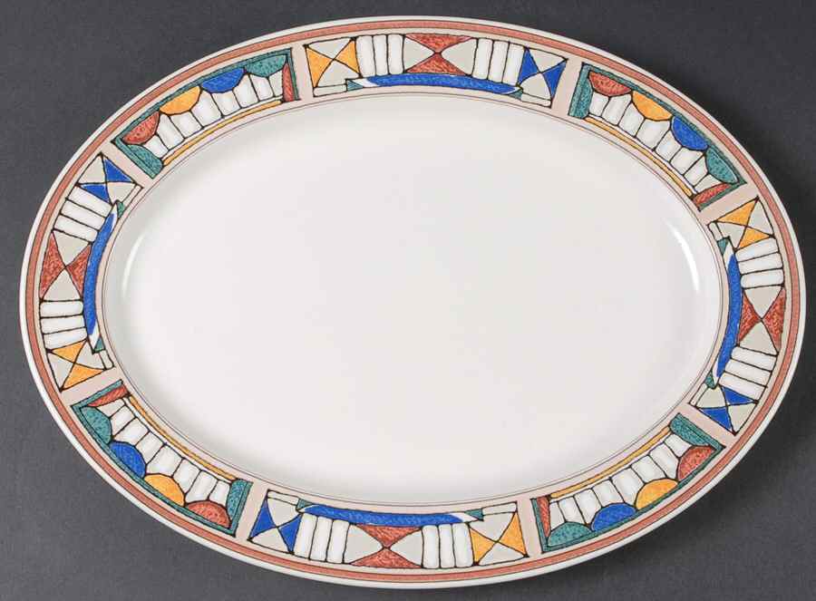 Collage 15" Oval Serving Platter by Mikasa-1