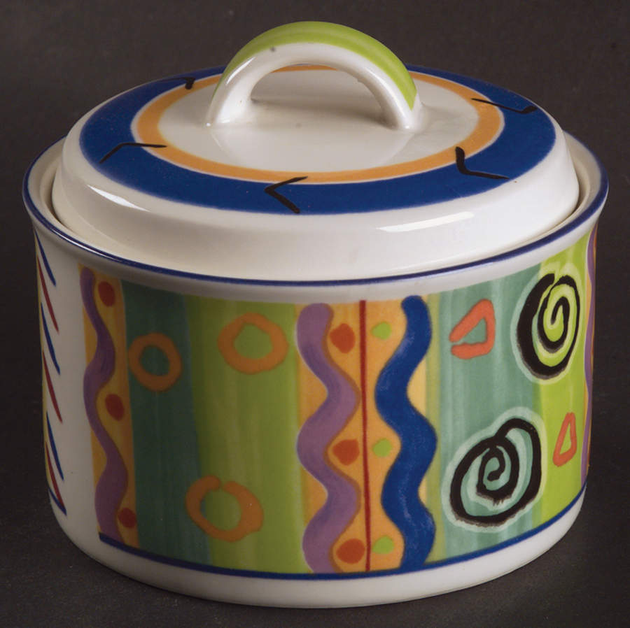 Colorama Sugar Bowl & Lid by Mikasa-1