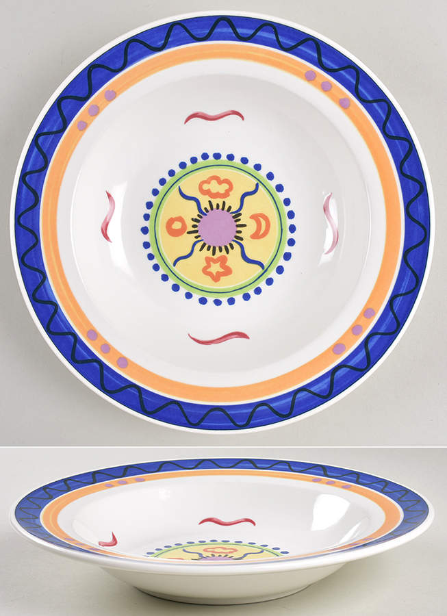 Colorama Large Rim Soup Bowl by Mikasa-1