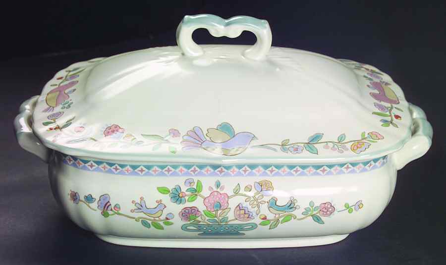 Country Morning Rectangular Covered Vegetable by Mikasa-1