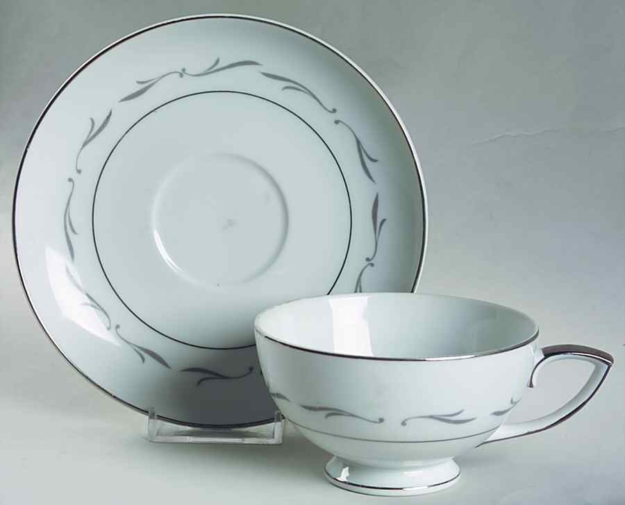 Concordia Footed Cup & Saucer Set by Mikasa-1