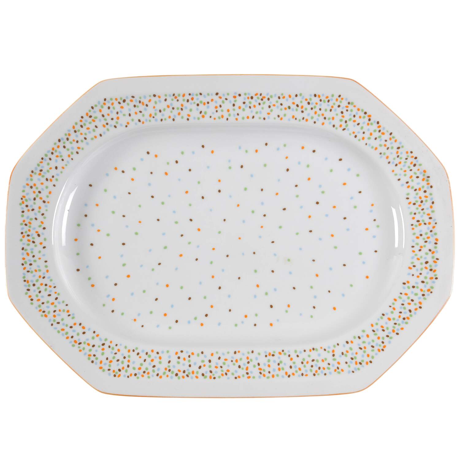 Confetti 14" Oval Serving Platter by Mikasa-1