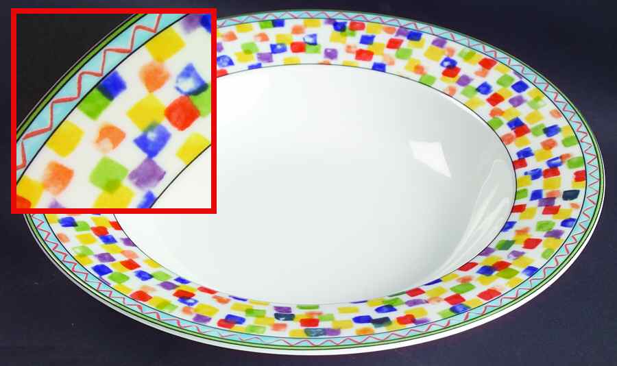 Confetti Large Rim Soup Bowl by Mikasa-1