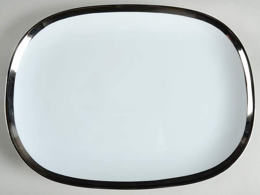 Confluence 13" Oval Serving Platter by Mikasa-1
