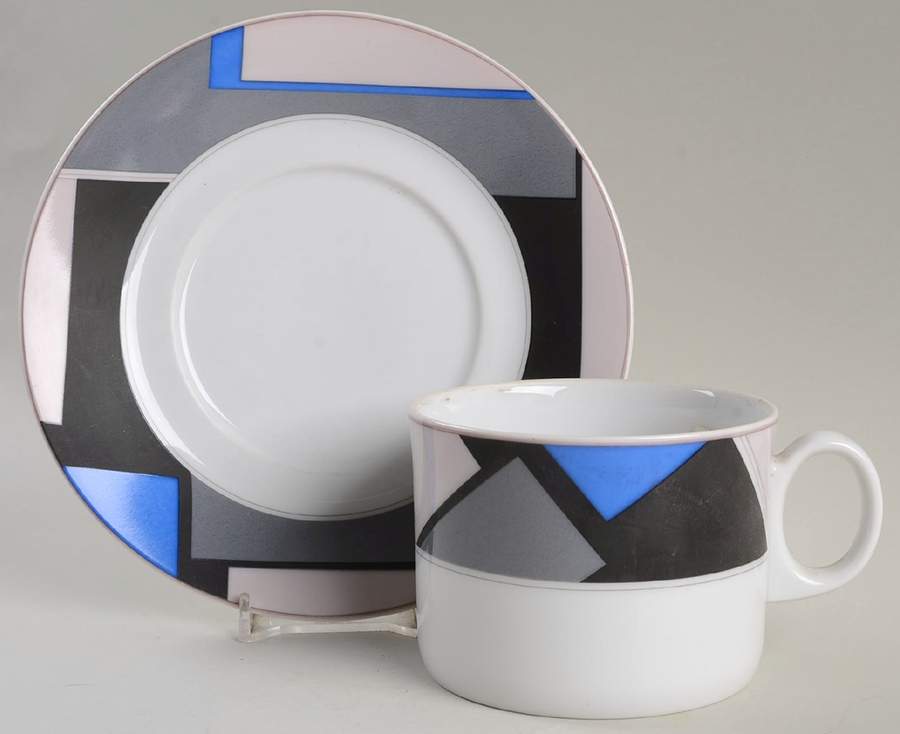 Conglomerate Flat Cup & Saucer Set by Mikasa-1
