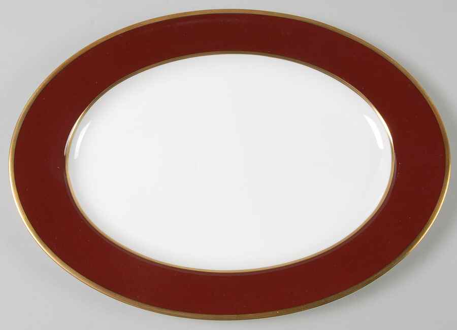 Cordovan 12" Oval Serving Platter by Mikasa-1