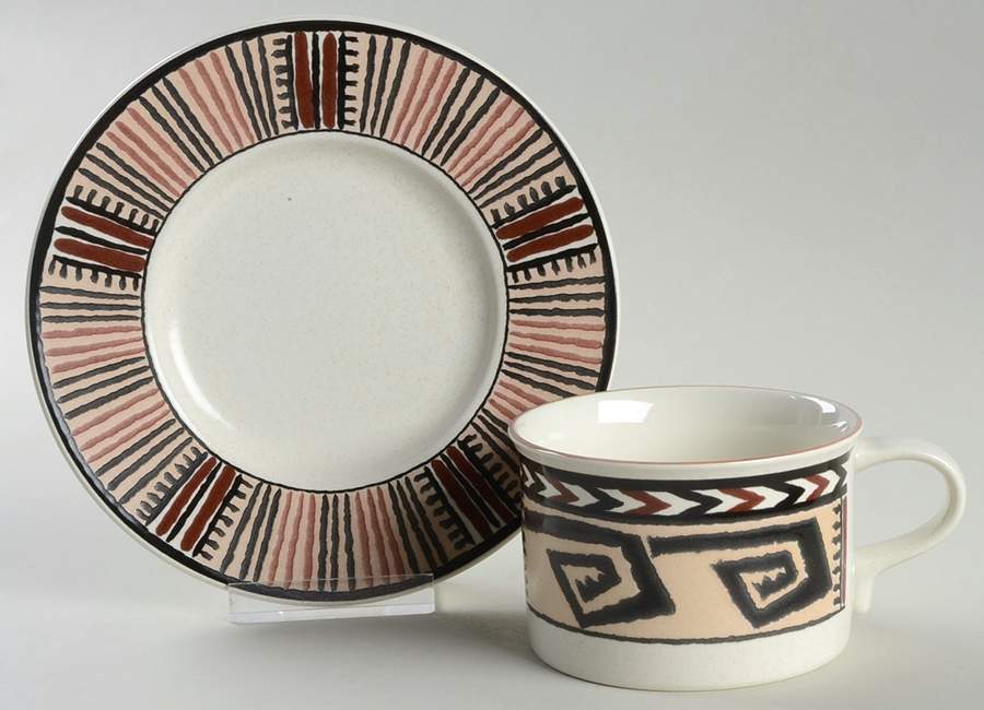 Cordova Flat Cup & Saucer Set by Mikasa-1