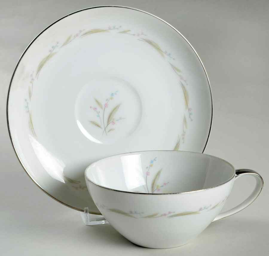 Coronet Flat Cup & Saucer Set by Mikasa-1