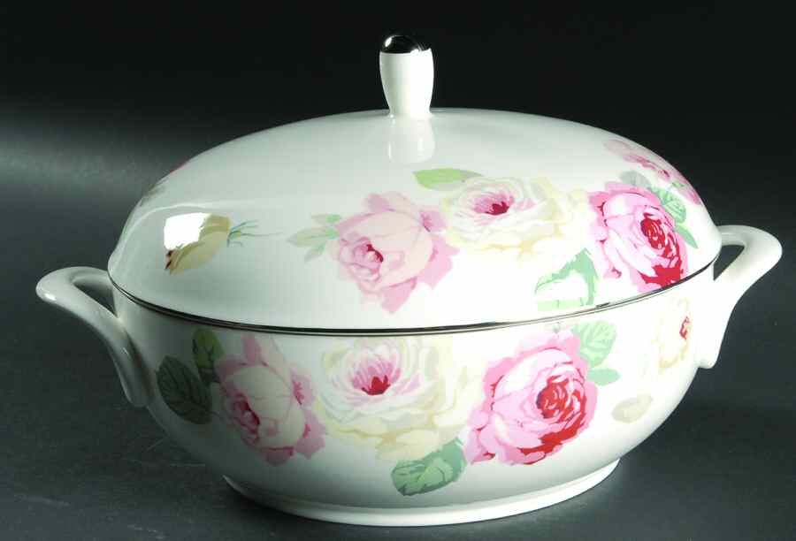 Country Roses Round Covered Vegetable by Mikasa-1