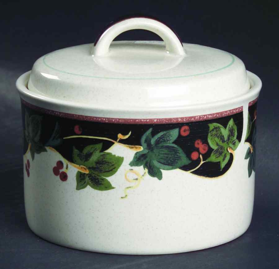 Country Row Sugar Bowl & Lid by Mikasa-1