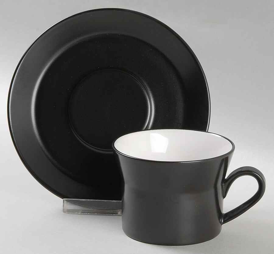 Cortez Flat Cup & Saucer Set by Mikasa-1