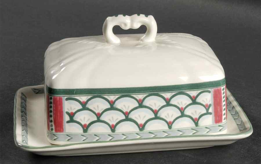 Country Scene Square Covered Butter by Mikasa-1