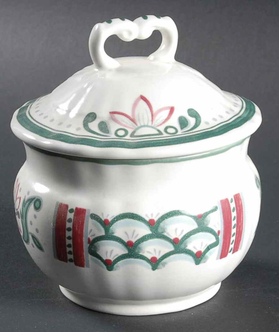 Country Scene Sugar Bowl & Lid by Mikasa-1