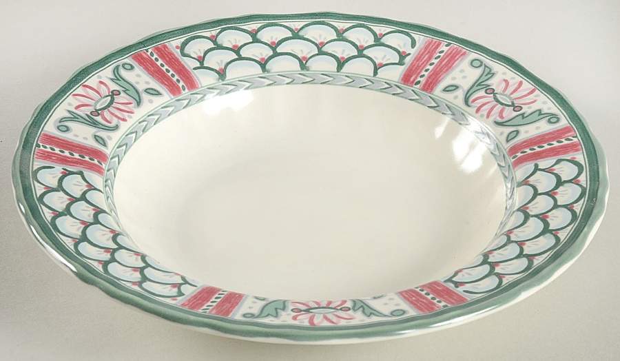 Country Scene Large Rim Soup Bowl by Mikasa-1