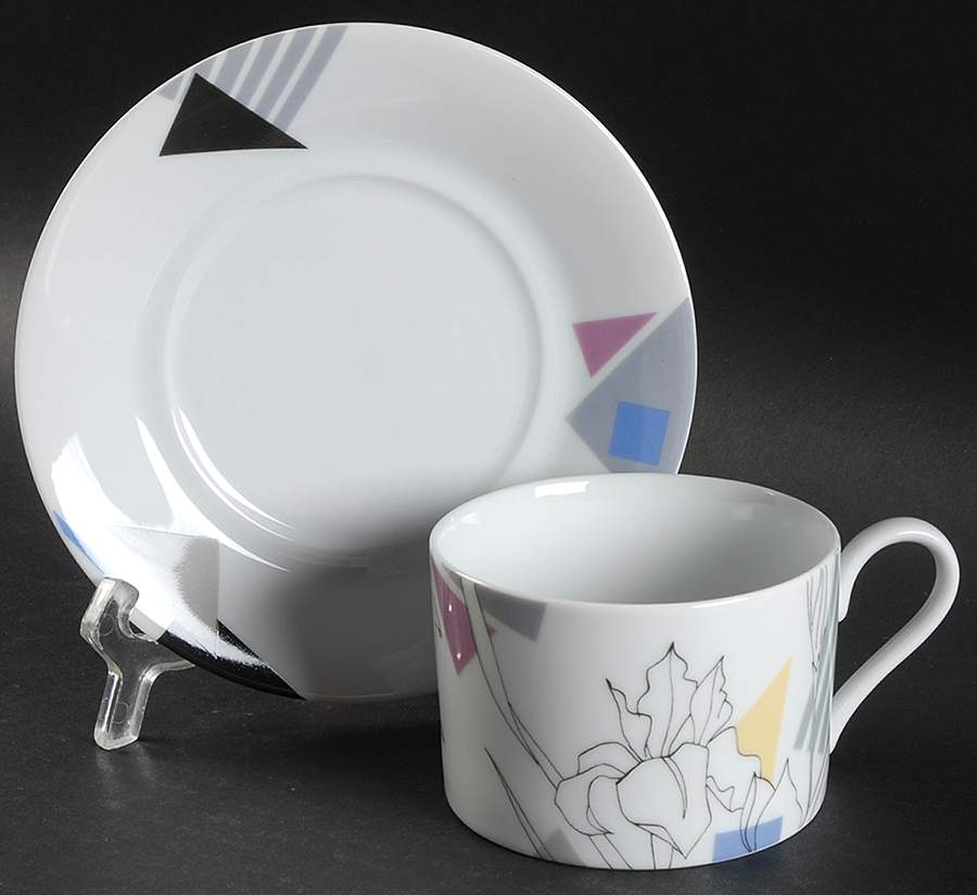 Color Sketch Flat Cup & Saucer Set by Mikasa-1
