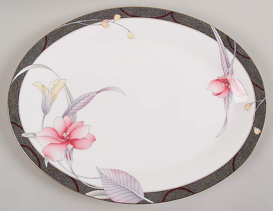 Cosmo 14" Oval Serving Platter by Mikasa-1