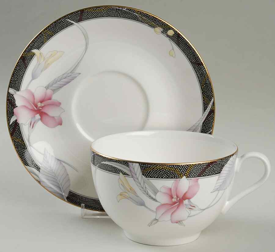 Cosmo Jumbo Cup & Saucer Set by Mikasa-1