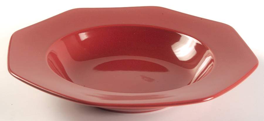 Color Spectrum Cinnabar Large Rim Soup Bowl by Mikasa-1