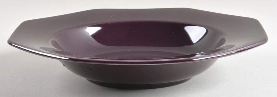 Color Spectrum Aubergine Large Rim Soup Bowl by Mikasa-1