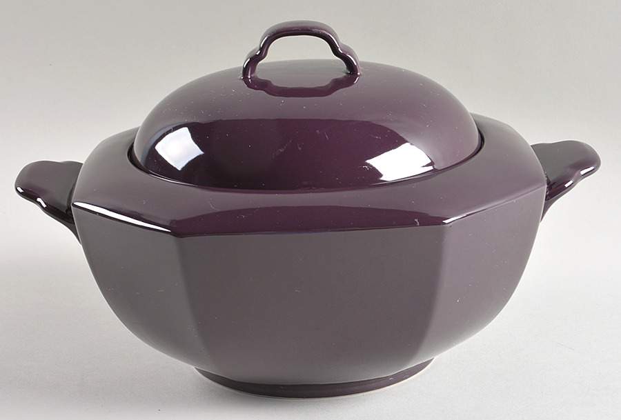 Color Spectrum Aubergine Round Covered Vegetable by Mikasa-1