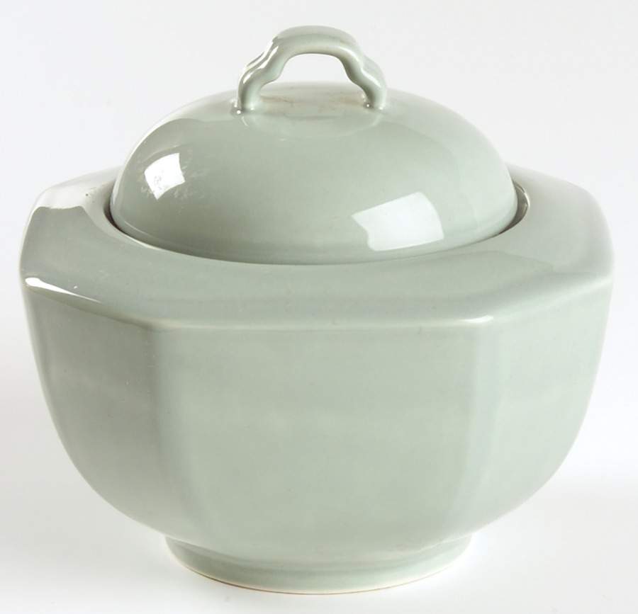 Color Spectrum Sage Sugar Bowl & Lid by Mikasa-1