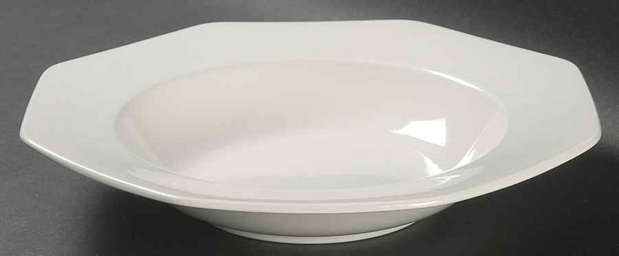 Color Spectrum Alpine White Large Rim Soup Bowl by Mikasa-1
