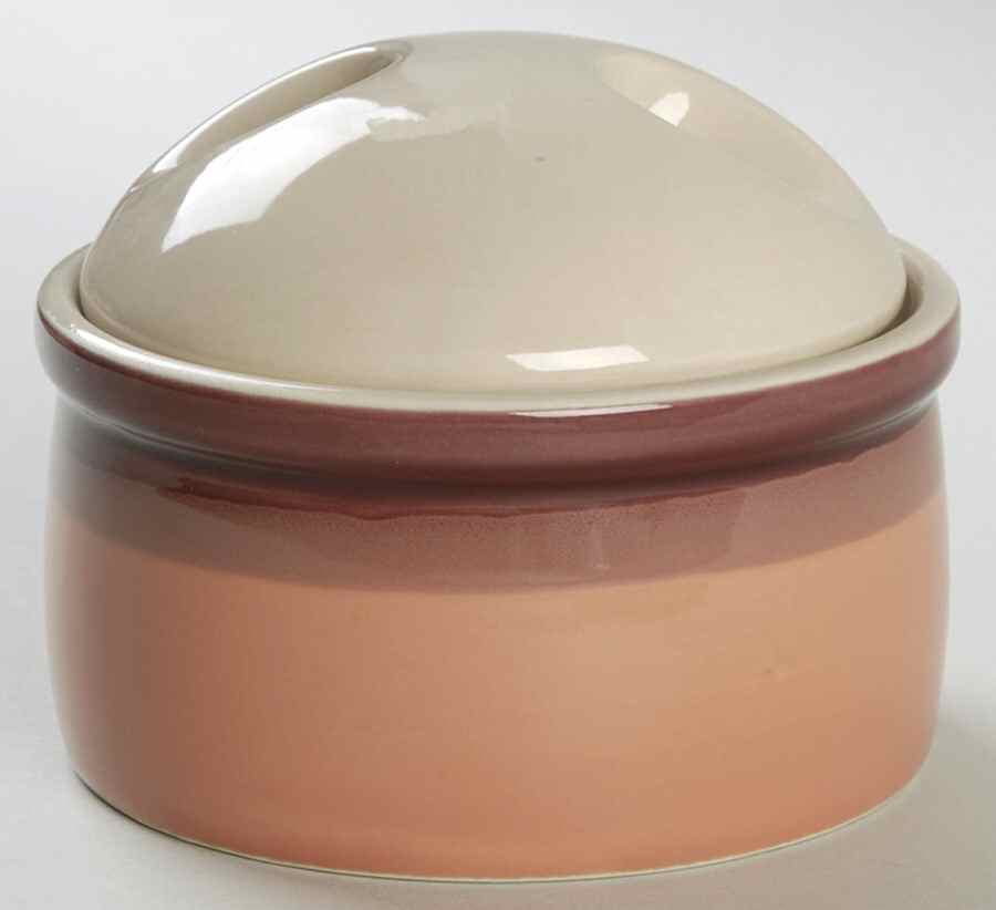 Coral Surf Sugar Bowl & Lid by Mikasa-1