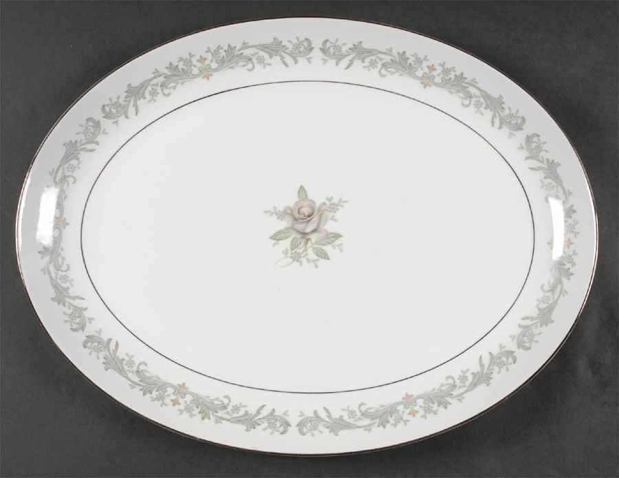 Cotillion 16" Oval Serving Platter by Mikasa-1