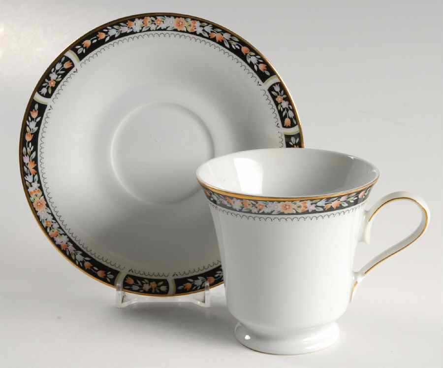 Cotillion Footed Cup & Saucer Set by Mikasa-1