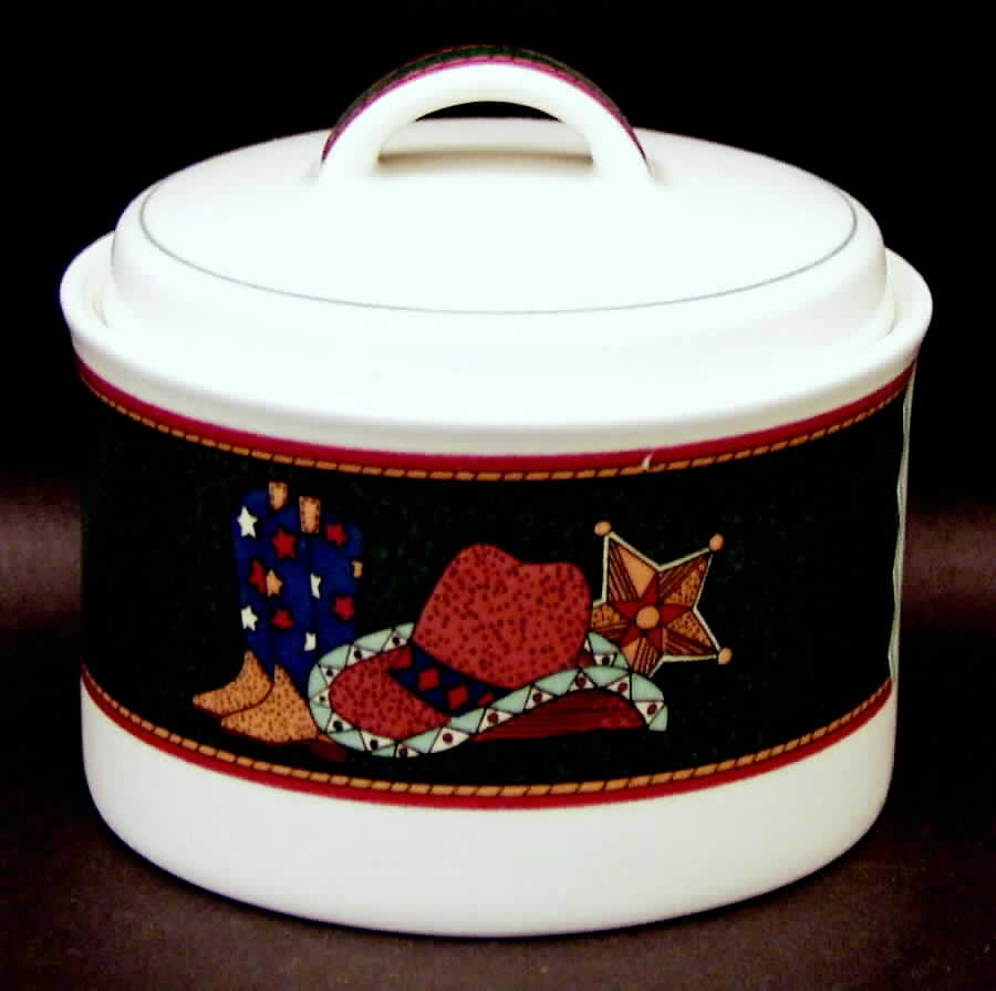 Country Trail Sugar Bowl & Lid by Mikasa-1