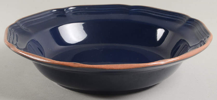 Countryside Blue Rim Soup Bowl by Mikasa-1