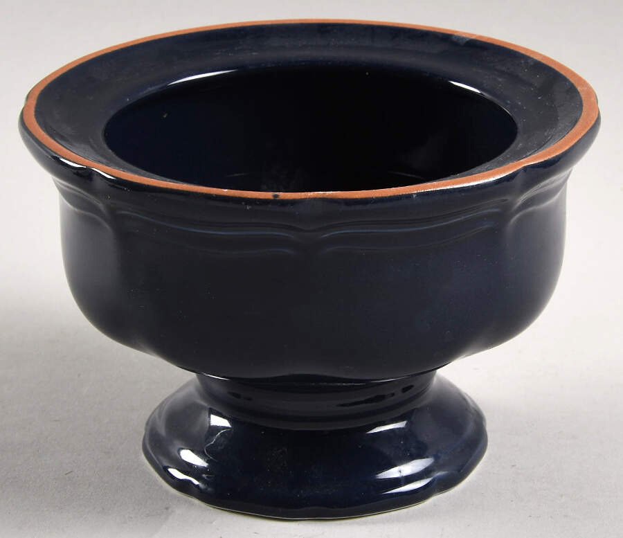 Countryside Blue Sugar Bowl No Lid by Mikasa-1